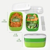 image:imageBentgo Classic Stackable 3Compartment Adult BentoStyle Lunch Box  Removable Utensil Set and Sealing Strap BPAFree Food Container Ideal for Meal Prep Work and On the Go Coastal AquaGreen