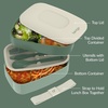 image:imageBentgo Classic Stackable 3Compartment Adult BentoStyle Lunch Box  Removable Utensil Set and Sealing Strap BPAFree Food Container Ideal for Meal Prep Work and On the Go Coastal AquaKhaki Green