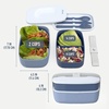 image:imageBentgo Classic Stackable 3Compartment Adult BentoStyle Lunch Box  Removable Utensil Set and Sealing Strap BPAFree Food Container Ideal for Meal Prep Work and On the Go Coastal AquaSlate