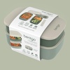 image:imageBentgo Classic Stackable 3Compartment Adult BentoStyle Lunch Box  Removable Utensil Set and Sealing Strap BPAFree Food Container Ideal for Meal Prep Work and On the Go Coastal AquaKhaki Green