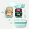image:imageBentgo Classic Stackable 3Compartment Adult BentoStyle Lunch Box  Removable Utensil Set and Sealing Strap BPAFree Food Container Ideal for Meal Prep Work and On the Go Coastal AquaCoastal Aqua