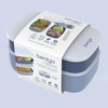 image:imageBentgo Classic Stackable 3Compartment Adult BentoStyle Lunch Box  Removable Utensil Set and Sealing Strap BPAFree Food Container Ideal for Meal Prep Work and On the Go Coastal AquaSlate