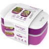 image:imageBentgo Classic Stackable 3Compartment Adult BentoStyle Lunch Box  Removable Utensil Set and Sealing Strap BPAFree Food Container Ideal for Meal Prep Work and On the Go Coastal AquaPurple