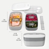 image:imageBentgo Classic Stackable 3Compartment Adult BentoStyle Lunch Box  Removable Utensil Set and Sealing Strap BPAFree Food Container Ideal for Meal Prep Work and On the Go Coastal AquaGray
