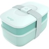 image:imageBentgo Classic Stackable 3Compartment Adult BentoStyle Lunch Box  Removable Utensil Set and Sealing Strap BPAFree Food Container Ideal for Meal Prep Work and On the Go Coastal AquaCoastal Aqua