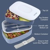 image:imageBentgo Classic Stackable 3Compartment Adult BentoStyle Lunch Box  Removable Utensil Set and Sealing Strap BPAFree Food Container Ideal for Meal Prep Work and On the Go Coastal AquaSlate