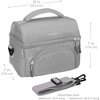 image:imageBentgo Deluxe Insulated Lunch Bag with Adjustable Strap amp Outer Pocket  Fits Most Bentgo Lunch Boxes Internal Mesh Pocket Safe amp Durable Materials SlateGray