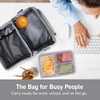 image:imageBentgo Deluxe Insulated Lunch Bag with Adjustable Strap amp Outer Pocket  Fits Most Bentgo Lunch Boxes Internal Mesh Pocket Safe amp Durable Materials SlateGray