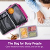 image:imageBentgo Deluxe Insulated Lunch Bag with Adjustable Strap amp Outer Pocket  Fits Most Bentgo Lunch Boxes Internal Mesh Pocket Safe amp Durable Materials SlatePurple
