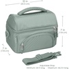 image:imageBentgo Deluxe Insulated Lunch Bag with Adjustable Strap amp Outer Pocket  Fits Most Bentgo Lunch Boxes Internal Mesh Pocket Safe amp Durable Materials SlateKhaki Green