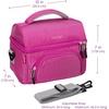 image:imageBentgo Deluxe Insulated Lunch Bag with Adjustable Strap amp Outer Pocket  Fits Most Bentgo Lunch Boxes Internal Mesh Pocket Safe amp Durable Materials SlatePurple