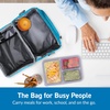 image:imageBentgo Deluxe Insulated Lunch Bag with Adjustable Strap amp Outer Pocket  Fits Most Bentgo Lunch Boxes Internal Mesh Pocket Safe amp Durable Materials SlateBlue