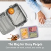image:imageBentgo Deluxe Insulated Lunch Bag with Adjustable Strap amp Outer Pocket  Fits Most Bentgo Lunch Boxes Internal Mesh Pocket Safe amp Durable Materials SlateWhite Marble