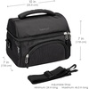 image:imageBentgo Deluxe Insulated Lunch Bag with Adjustable Strap amp Outer Pocket  Fits Most Bentgo Lunch Boxes Internal Mesh Pocket Safe amp Durable Materials SlateCarbon Black