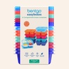 image:imageBentgo Easyboxes 4Compartment Snack Containers  8Piece Set with 4 Trays amp 4 CustomFit Lids to Seal in Freshness  Reusable Food Storage amp Meal Prep Bento BPAFree Containers Classic 4Pack  Meal Prep Food Storage Portion Control Stackable Microwave Freezer amp DishwasherSafe ClassicJewel Brights 10Pack