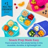 image:imageBentgo Easyboxes 4Compartment Snack Containers  8Piece Set with 4 Trays amp 4 CustomFit Lids to Seal in Freshness  Reusable Food Storage amp Meal Prep Bento BPAFree Containers Classic 4Pack  Meal Prep Food Storage Portion Control Stackable Microwave Freezer amp DishwasherSafe ClassicJewel Brights 4Pack