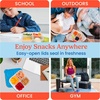 image:imageBentgo Easyboxes 4Compartment Snack Containers  8Piece Set with 4 Trays amp 4 CustomFit Lids to Seal in Freshness  Reusable Food Storage amp Meal Prep Bento BPAFree Containers Classic 4Pack  Meal Prep Food Storage Portion Control Stackable Microwave Freezer amp DishwasherSafe ClassicClassic 10Pack