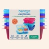 image:imageBentgo Easyboxes 4Compartment Snack Containers  8Piece Set with 4 Trays amp 4 CustomFit Lids to Seal in Freshness  Reusable Food Storage amp Meal Prep Bento BPAFree Containers Classic 4Pack  Meal Prep Food Storage Portion Control Stackable Microwave Freezer amp DishwasherSafe ClassicJewel Brights 4Pack