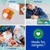 image:imageBentgo Easyboxes 4Compartment Snack Containers  8Piece Set with 4 Trays amp 4 CustomFit Lids to Seal in Freshness  Reusable Food Storage amp Meal Prep Bento BPAFree Containers Classic 4Pack  Meal Prep Food Storage Portion Control Stackable Microwave Freezer amp DishwasherSafe ClassicPastels 4Pack