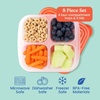 image:imageBentgo Easyboxes 4Compartment Snack Containers  8Piece Set with 4 Trays amp 4 CustomFit Lids to Seal in Freshness  Reusable Food Storage amp Meal Prep Bento BPAFree Containers Classic 4Pack  Meal Prep Food Storage Portion Control Stackable Microwave Freezer amp DishwasherSafe ClassicClassic 4Pack