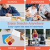 image:imageBentgo Easyboxes 4Compartment Snack Containers  8Piece Set with 4 Trays amp 4 CustomFit Lids to Seal in Freshness  Reusable Food Storage amp Meal Prep Bento BPAFree Containers Classic 4Pack  Meal Prep Food Storage Portion Control Stackable Microwave Freezer amp DishwasherSafe ClassicClassic 4Pack