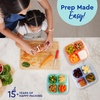 image:imageBentgo Easyboxes 4Compartment Snack Containers  8Piece Set with 4 Trays amp 4 CustomFit Lids to Seal in Freshness  Reusable Food Storage amp Meal Prep Bento BPAFree Containers Classic 4Pack  Meal Prep Food Storage Portion Control Stackable Microwave Freezer amp DishwasherSafe ClassicPastels 4Pack