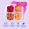 image:imageBentgo Easyboxes 4Compartment Snack Containers  8Piece Set with 4 Trays amp 4 CustomFit Lids to Seal in Freshness  Reusable Food Storage amp Meal Prep Bento BPAFree Containers Classic 4Pack  Meal Prep Food Storage Portion Control Stackable Microwave Freezer amp DishwasherSafe ClassicBrights 4Pack