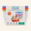 image:imageBentgo Easyboxes 4Compartment Snack Containers  8Piece Set with 4 Trays amp 4 CustomFit Lids to Seal in Freshness  Reusable Food Storage amp Meal Prep Bento BPAFree Containers Classic 4Pack  Meal Prep Food Storage Portion Control Stackable Microwave Freezer amp DishwasherSafe ClassicClassic 4Pack