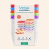 image:imageBentgo Easyboxes 4Compartment Snack Containers  8Piece Set with 4 Trays amp 4 CustomFit Lids to Seal in Freshness  Reusable Food Storage amp Meal Prep Bento BPAFree Containers Classic 4Pack  Meal Prep Food Storage Portion Control Stackable Microwave Freezer amp DishwasherSafe ClassicClassic 10Pack