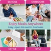 image:imageBentgo Easyboxes Stackable 3Compartment Bento Lunch Boxes Set of 10  Reusable BPAFree Microwave Dishwasher amp FreezerSafe CustomFit Lids Lightweight Jewel BrightsBrights 4Pack