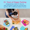 image:imageBentgo Easyboxes Stackable 3Compartment Bento Lunch Boxes Set of 10  Reusable BPAFree Microwave Dishwasher amp FreezerSafe CustomFit Lids Lightweight Jewel BrightsJewel Brights 10Pack