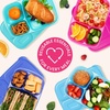 image:imageBentgo Easyboxes Stackable 3Compartment Bento Lunch Boxes Set of 10  Reusable BPAFree Microwave Dishwasher amp FreezerSafe CustomFit Lids Lightweight Jewel BrightsJewel Brights 10Pack