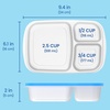 image:imageBentgo Easyboxes Stackable 3Compartment Bento Lunch Boxes Set of 10  Reusable BPAFree Microwave Dishwasher amp FreezerSafe CustomFit Lids Lightweight Jewel BrightsWhite