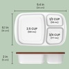 image:imageBentgo Easyboxes Stackable 3Compartment Bento Lunch Boxes Set of 10  Reusable BPAFree Microwave Dishwasher amp FreezerSafe CustomFit Lids Lightweight Jewel BrightsEarth Tones 4Pack