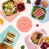 image:imageBentgo Easyboxes Stackable 3Compartment Bento Lunch Boxes Set of 10  Reusable BPAFree Microwave Dishwasher amp FreezerSafe CustomFit Lids Lightweight Jewel BrightsPastels 4Pack