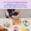 image:imageBentgo Easyboxes Stackable 3Compartment Bento Lunch Boxes Set of 10  Reusable BPAFree Microwave Dishwasher amp FreezerSafe CustomFit Lids Lightweight Jewel BrightsBrights 4Pack