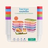 image:imageBentgo Easyboxes Stackable 3Compartment Bento Lunch Boxes Set of 10  Reusable BPAFree Microwave Dishwasher amp FreezerSafe CustomFit Lids Lightweight Jewel BrightsClassic 10Pack