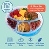 image:imageBentgo Easyboxes Stackable 4Compartment Oval Lunch Boxes 8Piece Set  Reusable BPAFree Meal Prep Patented Design Microwave Dishwasher amp FreezerSafe Classic