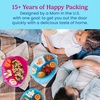 image:imageBentgo Easyboxes Stackable 4Compartment Oval Lunch Boxes 8Piece Set  Reusable BPAFree Meal Prep Patented Design Microwave Dishwasher amp FreezerSafe Jewel Brights