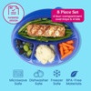 image:imageBentgo Easyboxes Stackable 4Compartment Oval Lunch Boxes 8Piece Set  Reusable BPAFree Meal Prep Patented Design Microwave Dishwasher amp FreezerSafe Jewel Brights