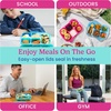image:imageBentgo Easyboxes Stackable 5Compartment Lunch Boxes 8Piece Set  Reusable BPAFree Meal Prep Patented Design Microwave Dishwasher amp FreezerSafe ClassicJewel Brights