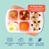 image:imageBentgo Easyboxes Stackable 5Compartment Lunch Boxes 8Piece Set  Reusable BPAFree Meal Prep Patented Design Microwave Dishwasher amp FreezerSafe ClassicClassic