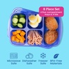 image:imageBentgo Easyboxes Stackable 5Compartment Lunch Boxes 8Piece Set  Reusable BPAFree Meal Prep Patented Design Microwave Dishwasher amp FreezerSafe ClassicJewel Brights
