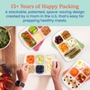 image:imageBentgo Easyboxes Stackable 5Compartment Lunch Boxes 8Piece Set  Reusable BPAFree Meal Prep Patented Design Microwave Dishwasher amp FreezerSafe ClassicClassic