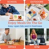 image:imageBentgo Easyboxes Stackable 5Compartment Lunch Boxes 8Piece Set  Reusable BPAFree Meal Prep Patented Design Microwave Dishwasher amp FreezerSafe ClassicClassic