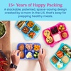 image:imageBentgo Easyboxes Stackable 5Compartment Lunch Boxes 8Piece Set  Reusable BPAFree Meal Prep Patented Design Microwave Dishwasher amp FreezerSafe ClassicJewel Brights