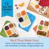 image:imageBentgo Easyboxes Stackable 5Compartment Lunch Boxes 8Piece Set  Reusable BPAFree Meal Prep Patented Design Microwave Dishwasher amp FreezerSafe ClassicClassic