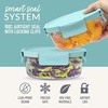 image:imageBentgo Glass LeakProof Food Storage Set 14 Piece Airtight Lids BPAFree  Meal Prep amp Leftovers Borosilicate Glass Microwave Oven Freezer amp DishwasherSafe Nesting Design Soft Aqua6Piece Set Soft Aqua