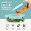 image:imageBentgo Glass LeakProof Food Storage Set 14 Piece Airtight Lids BPAFree  Meal Prep amp Leftovers Borosilicate Glass Microwave Oven Freezer amp DishwasherSafe Nesting Design Soft Aqua4Piece Set Soft Aqua