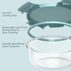 image:imageBentgo Glass LeakProof Food Storage Set 14 Piece Airtight Lids BPAFree  Meal Prep amp Leftovers Borosilicate Glass Microwave Oven Freezer amp DishwasherSafe Nesting Design Soft Aqua14Piece Set Soft Aqua